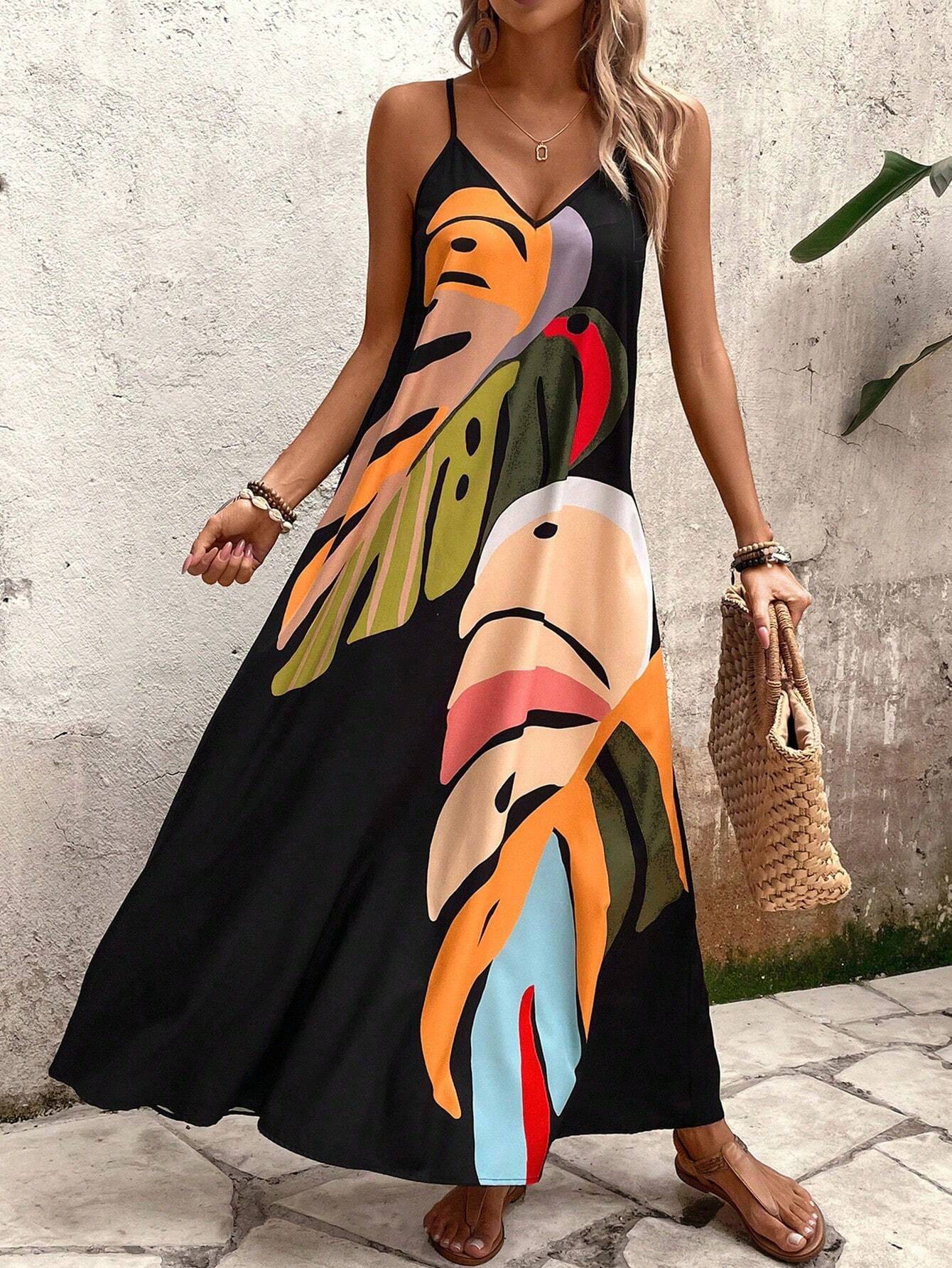 Vestido Longo com Alças Finas - Laura
