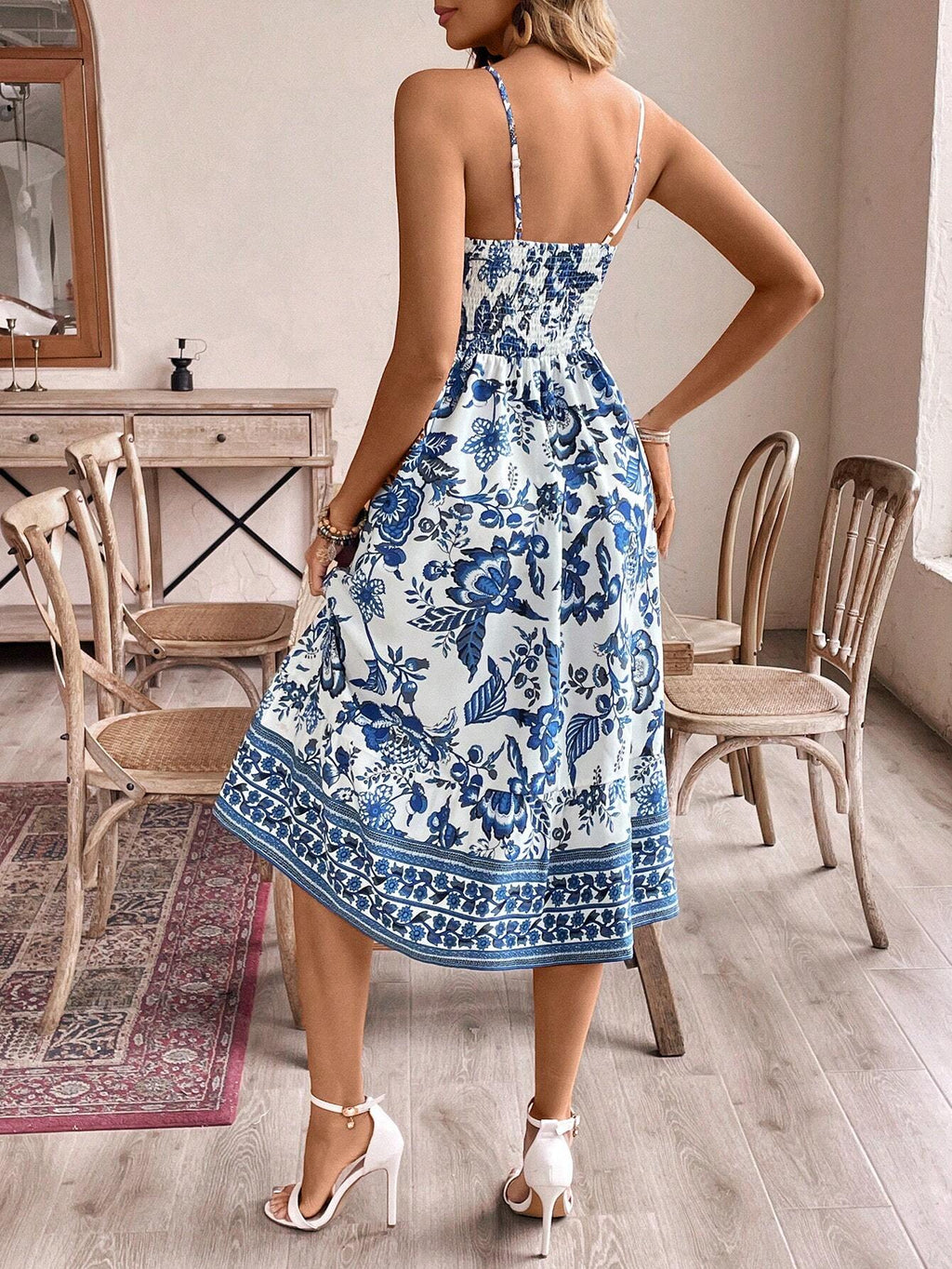 Vestido Longo Casual com Alças Finas - Mariana