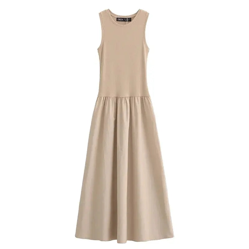Vestido Longo Sem Mangas Alessandra