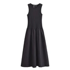 Vestido Longo Sem Mangas Alessandra