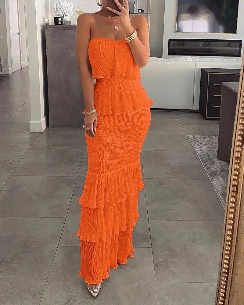 Vestido Longo Sem Mangas Charlotte
