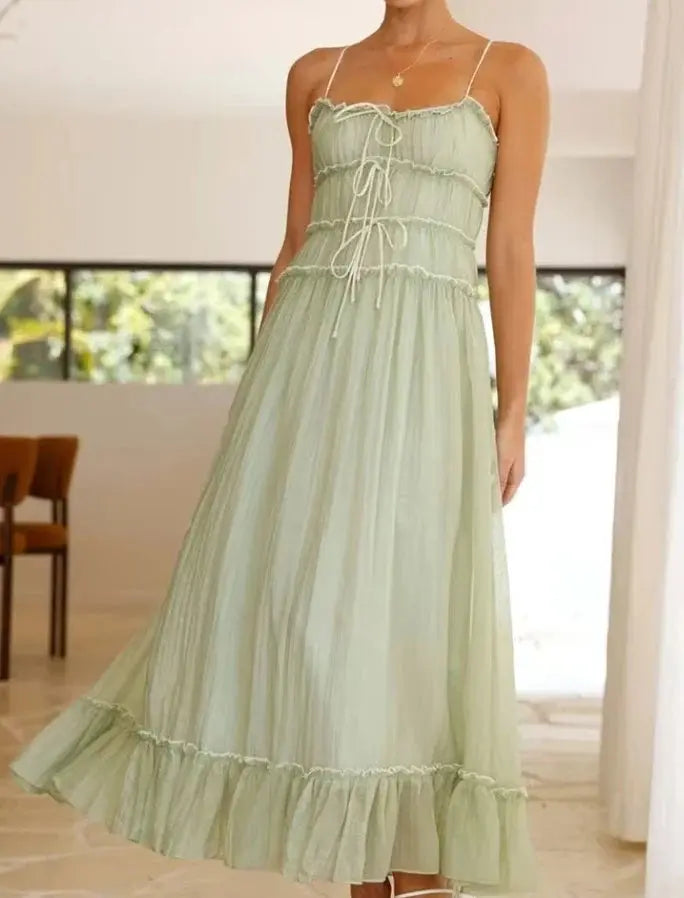 Vestido Longo Sem Mangas Dominique