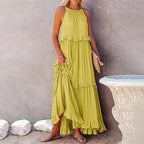Vestido Longo Sem Mangas Sólis