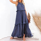 Vestido Longo Sem Mangas Sólis