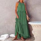 Vestido Longo Sem Mangas Sólis
