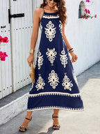 Vestido Longo Solto com Alças Finas - Bianca