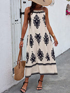 Vestido Longo Solto com Alças Finas - Bianca