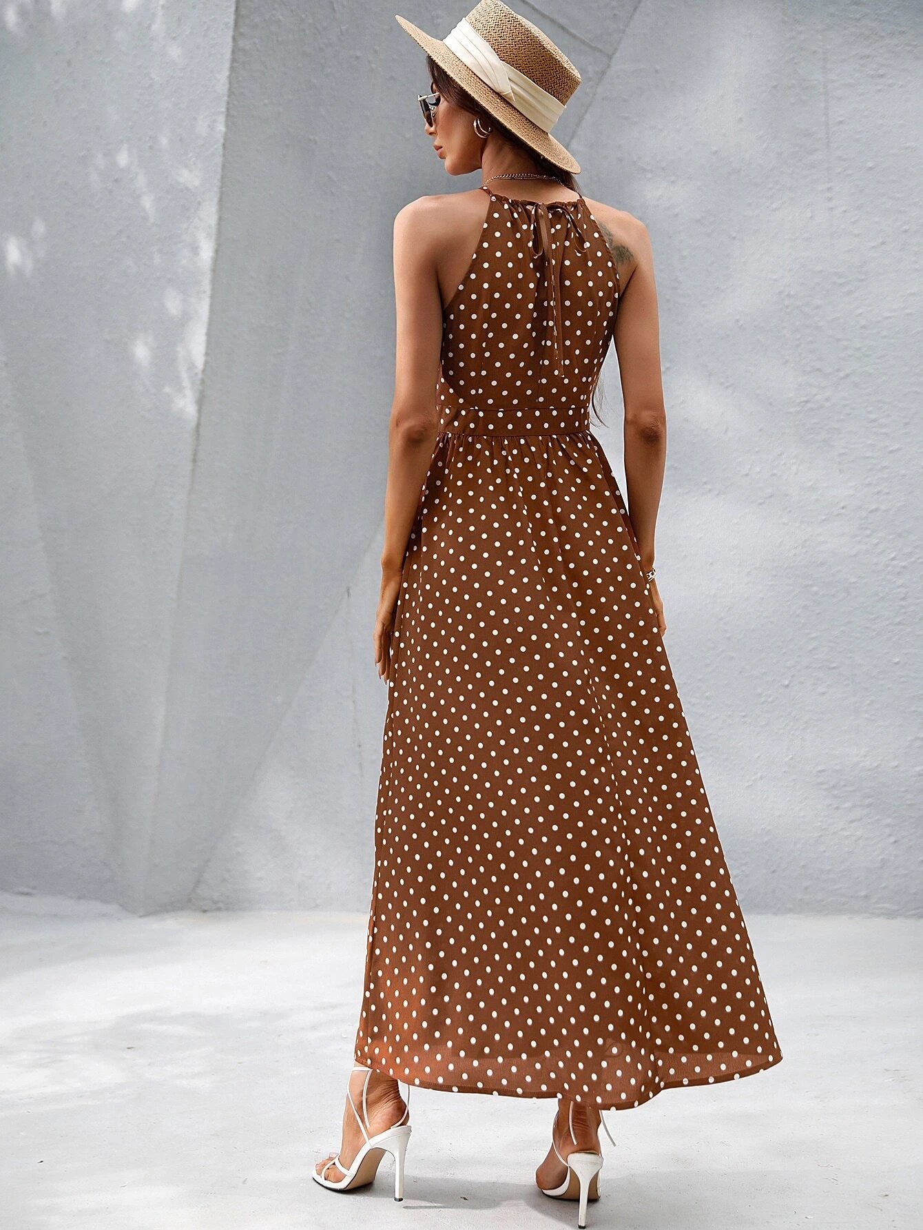 Vestido Longo com Decote Halter
