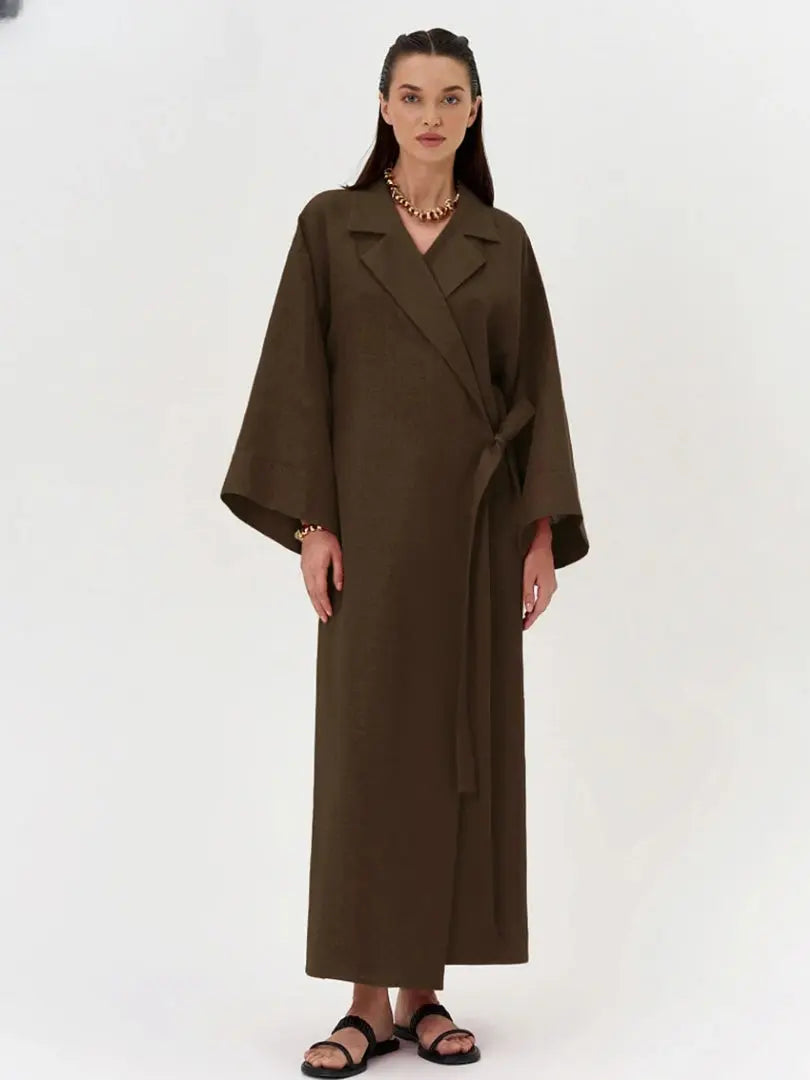 Vestido Longo com Gola Polo Sibila
