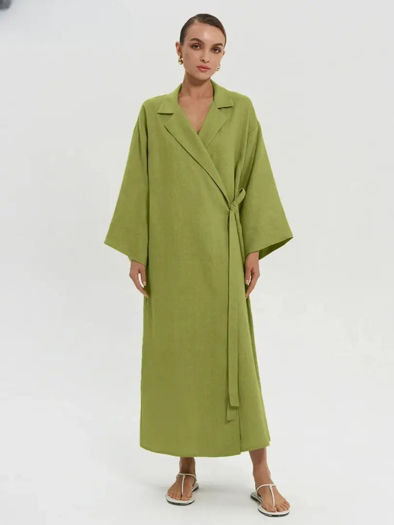 Vestido Longo com Gola Polo Sibila