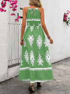 Vestido Longo com Estampa