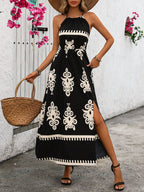 Vestido Longo com Estampa
