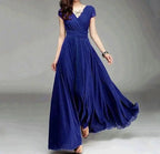 Vestido Longo de Chiffon Lis