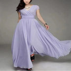 Vestido Longo de Chiffon Lis