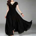 Vestido Longo de Chiffon Lis