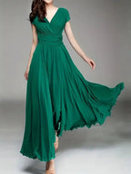 Vestido Longo de Chiffon Lis