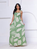 Vestido Longo com Alças Grossas - Isabela