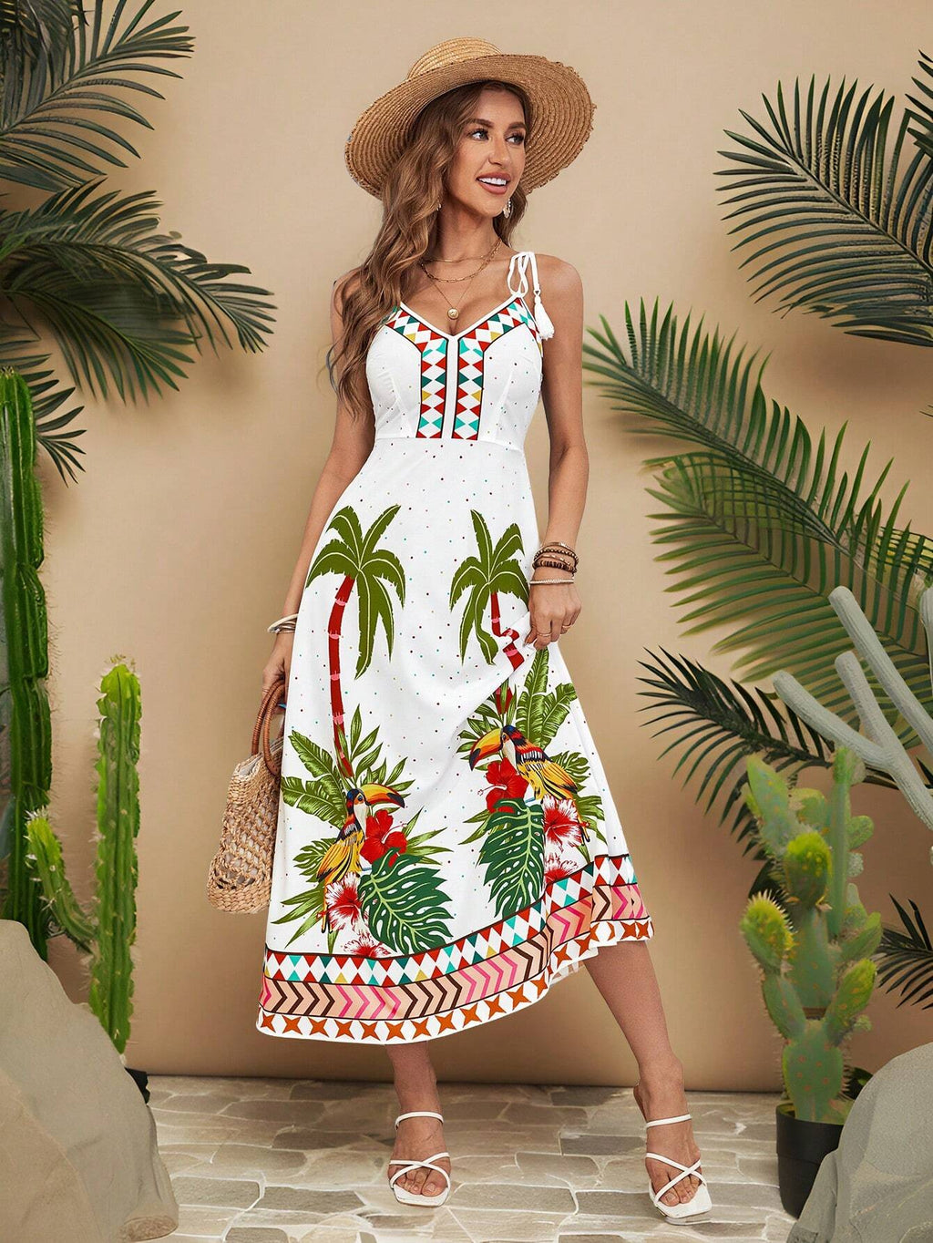 Vestido Longo com Nó no Ombro - Gabriela