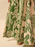 Vestido Longo com Alças Finas e Cintura Alta - Alice