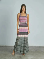 Vestido Longo de Tricô