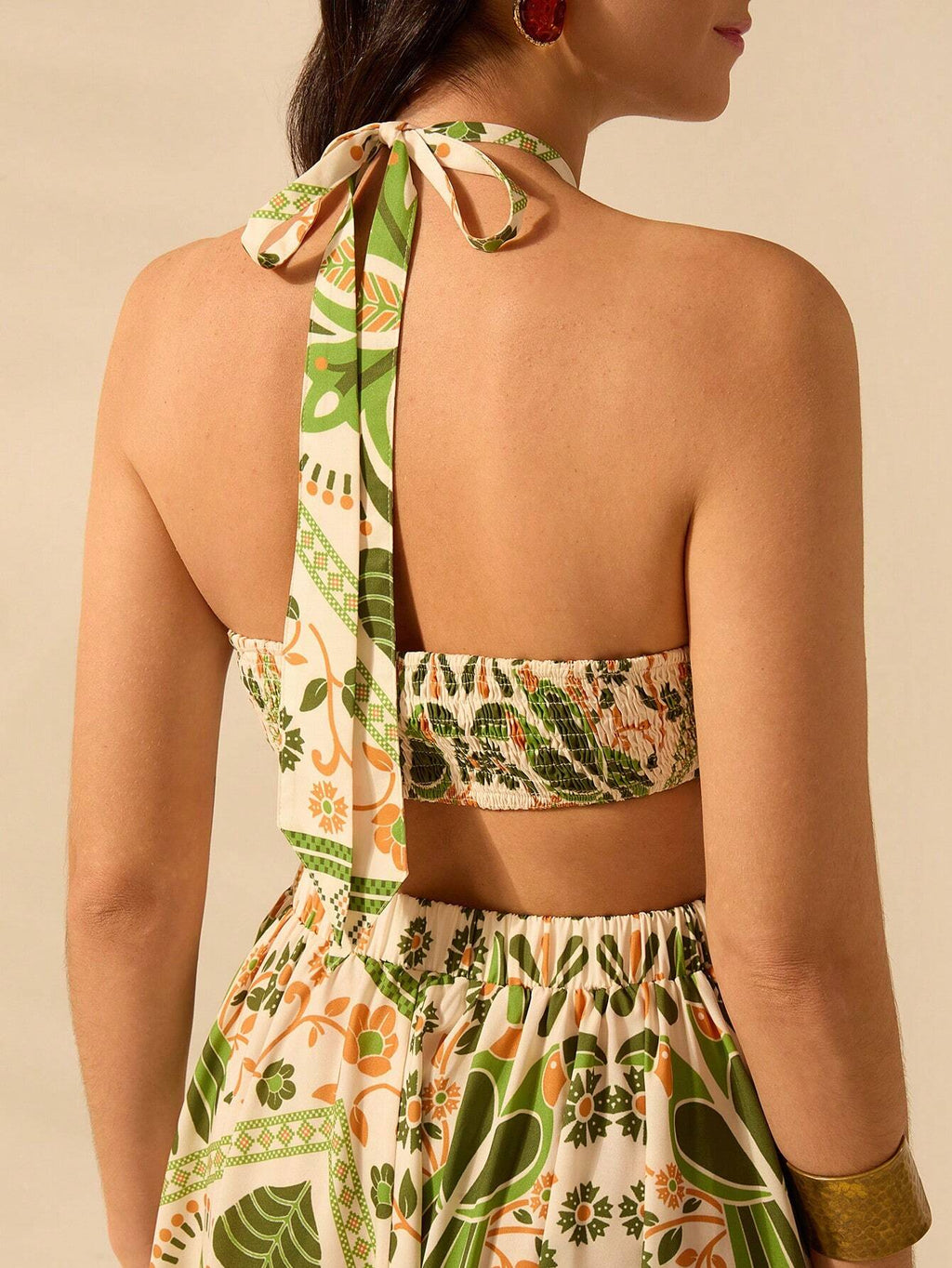 Vestido Longo com Decote Halter - Juliana