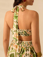 Vestido Longo com Decote Halter - Juliana