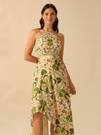Vestido Longo com Decote Halter - Juliana