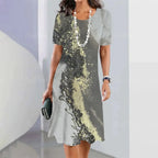 Vestido Midi Estampado Belinda
