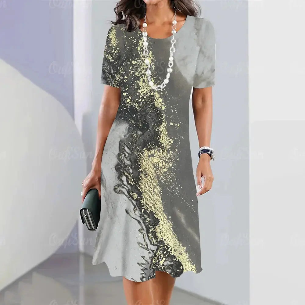 Vestido Midi Estampado Belinda