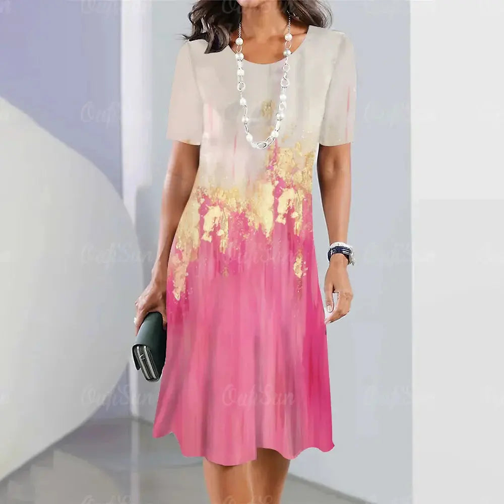 Vestido Midi Estampado Belinda