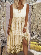 Vestido Midi Estampado Carina