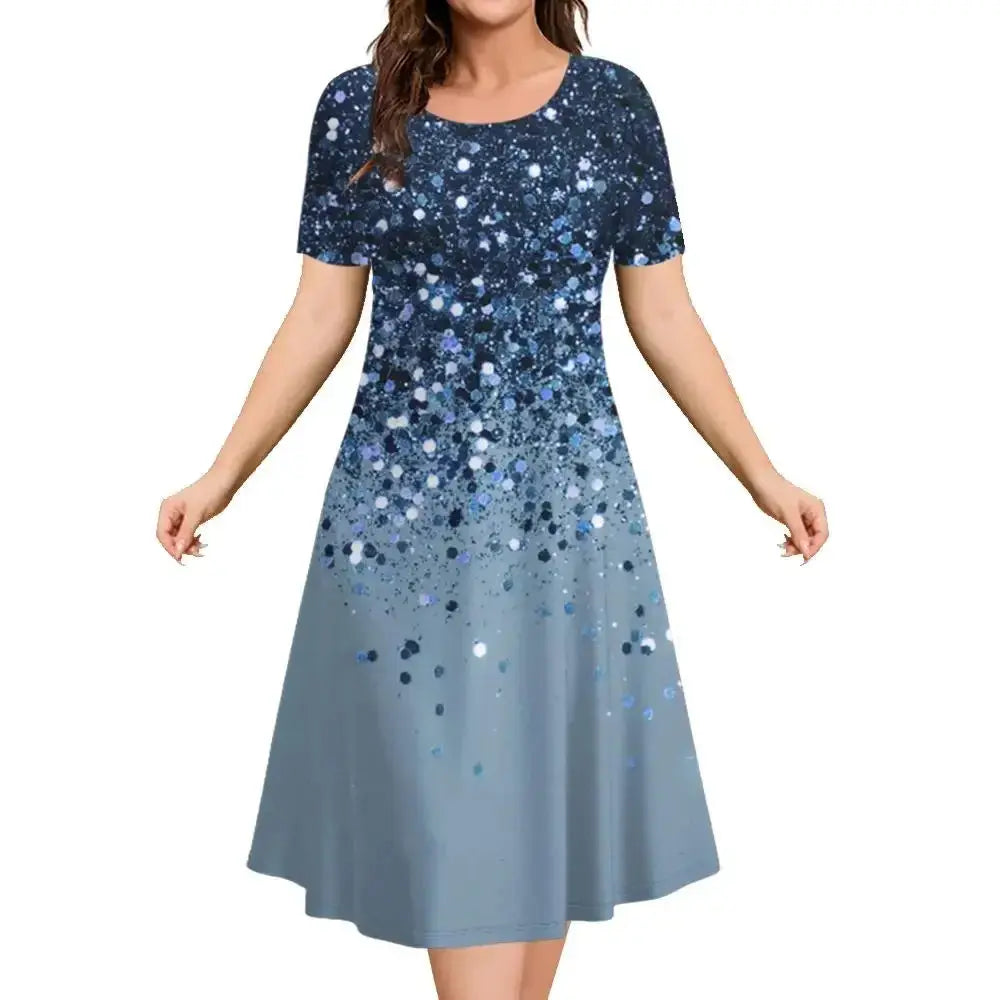 Vestido Midi Estampado Fabienne