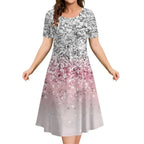 Vestido Midi Estampado Fabienne