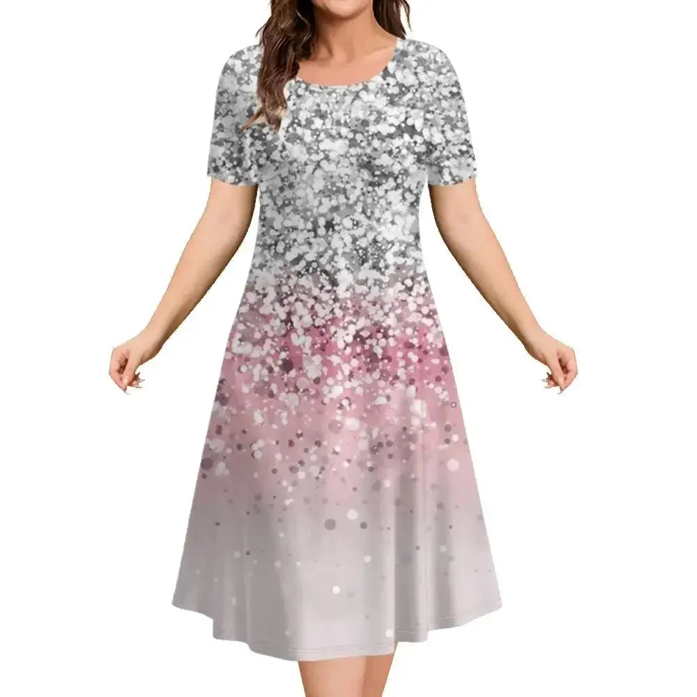 Vestido Midi Estampado Fabienne