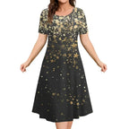 Vestido Midi Estampado Fabienne