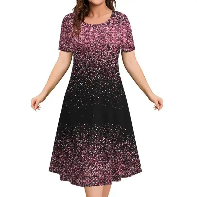 Vestido Midi Estampado Fabienne