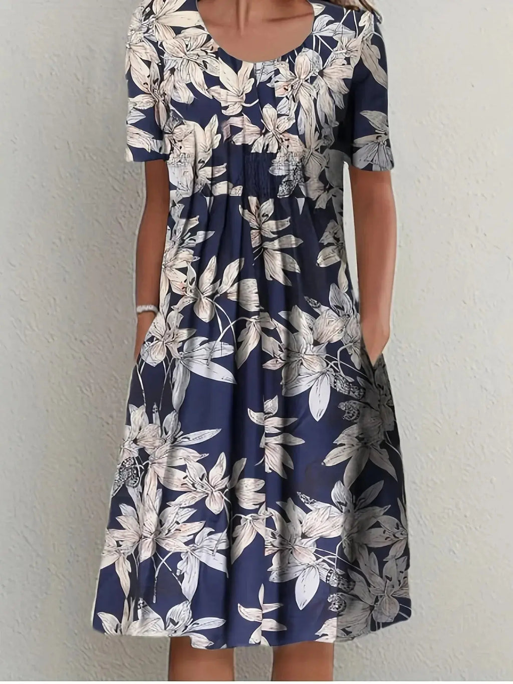 Vestido Midi Estampado Gláucia