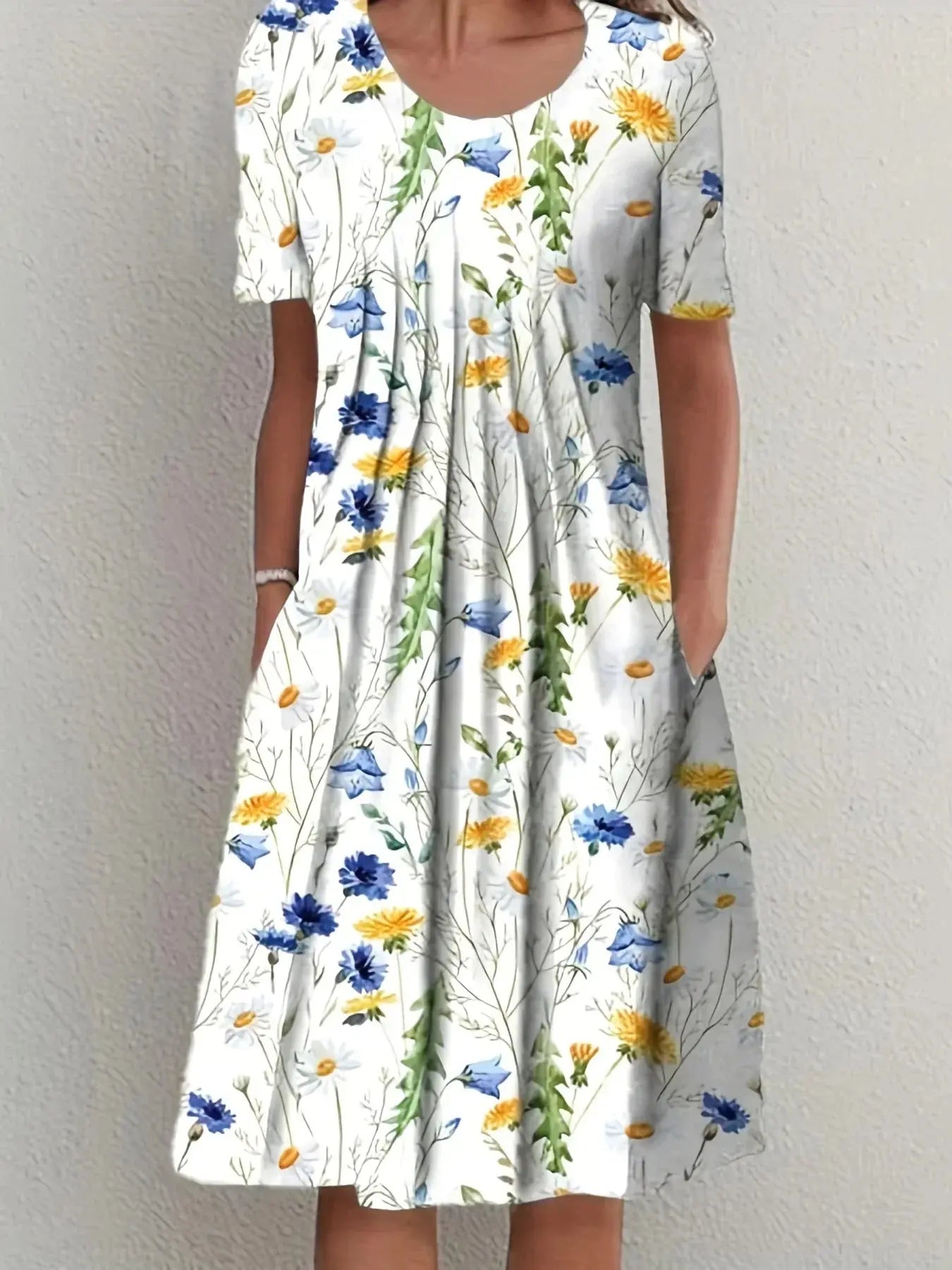 Vestido Midi Estampado Gláucia