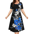 Vestido Midi Estampado Maristella
