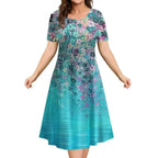 Vestido Midi Estampado Maristella