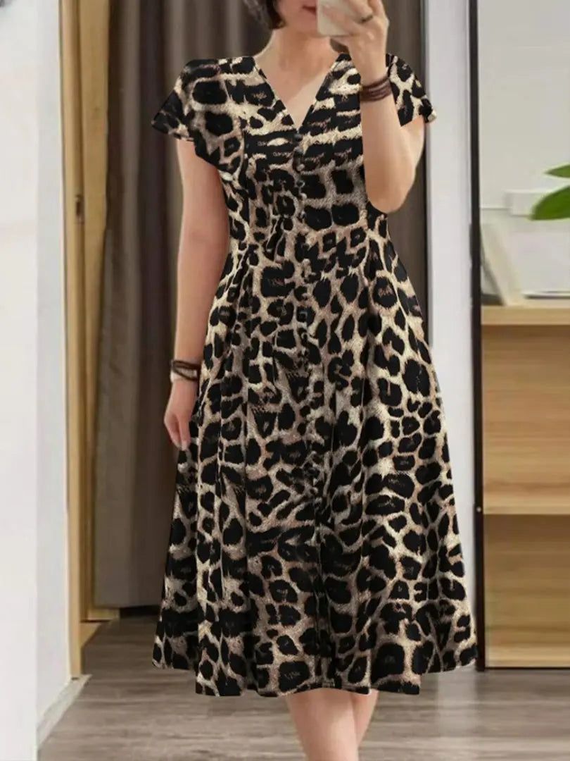 Vestido Midi Estampado Palmira