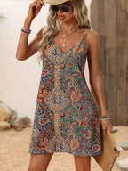 Vestido Midi Estampado Perla