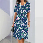 Vestido Midi Estampado Rafaelle