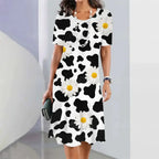 Vestido Midi Estampado Rafaelle