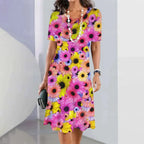 Vestido Midi Estampado Rafaelle
