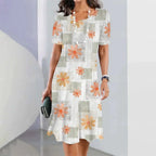Vestido Midi Estampado Rafaelle