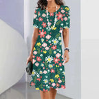 Vestido Midi Estampado Rafaelle
