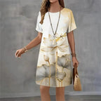 Vestido Midi Estampado Serena