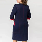 Vestido Midi Premium com Zíper Lateral – Marcela