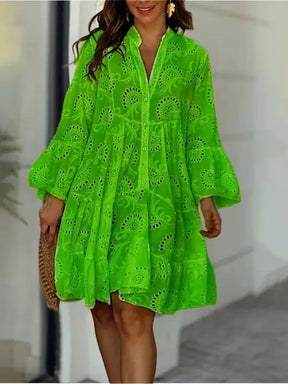 Vestido em Renda - Sofia - Verde-G3 - HumArraso
